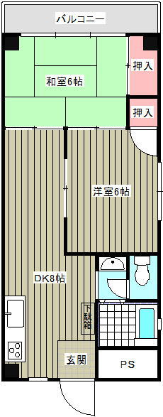 ヤマサ　山崎コーポ201・401間取